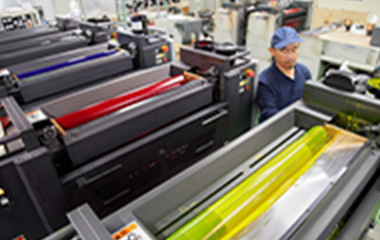 自社工場の印刷機